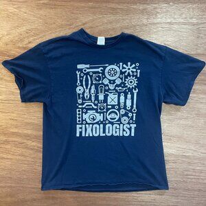Men's Fixologist Blue XL Short Sleeve T-Shirt by Delta Pro Weight